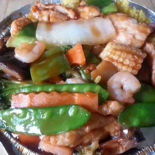 Chicken and shrimp combo