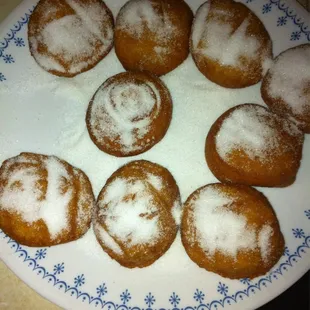 Fried biscuits with sugar