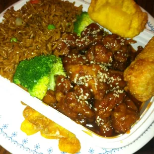 Sesame chicken fried rice