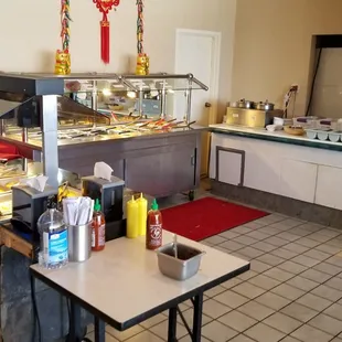 The entire buffet: soups, appetizers, entrees, and desserts.