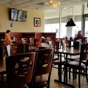 The back dining area with the buffet.
