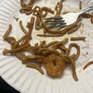 Shrimp lo mein