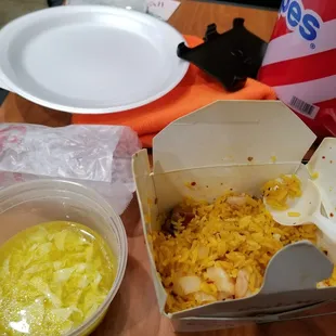 Egg Drop and House Special Fried Rice