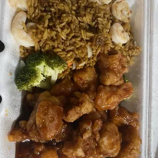 General Tso chicken combo