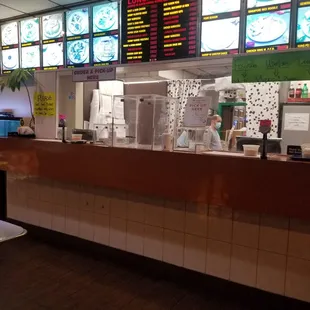 Barrier between staff and customers