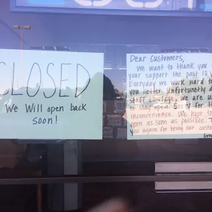 This was on the door October 14 2028