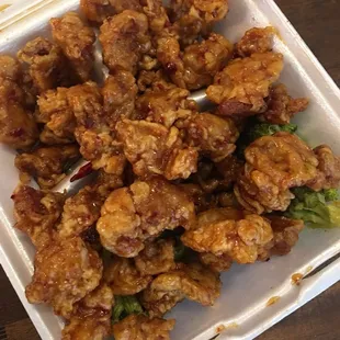 Rock hard and hardly any sauce.