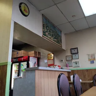 the inside of a restaurant