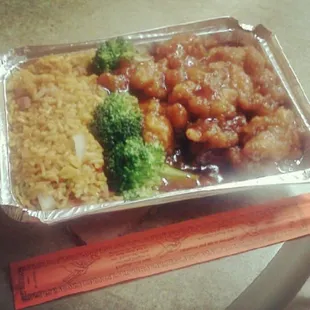 The general tso chicken is always good here!