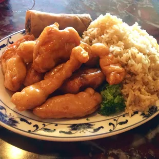 Honey chicken lunch special