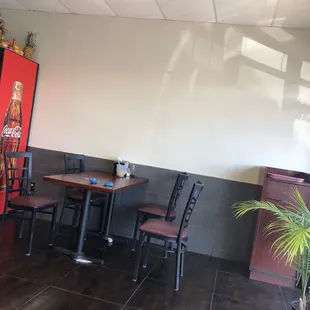 Not big on decor!  Perfect wall for family photos from home town or The Great Wall!