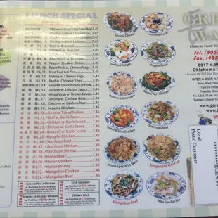 ramen and noodles, menu