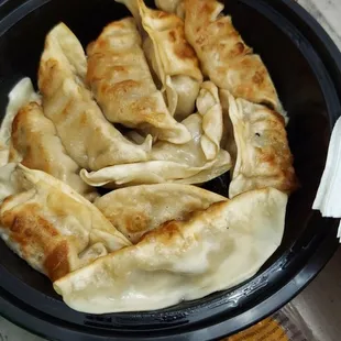 Pot stickers.
