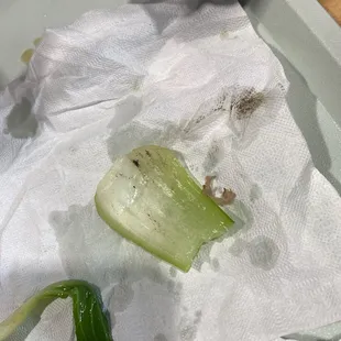 Sand is in that veggie