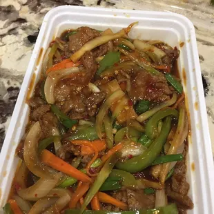Not so Spicy and bland "Spicy Beef"