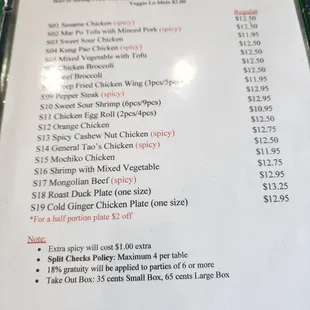 2023 menu