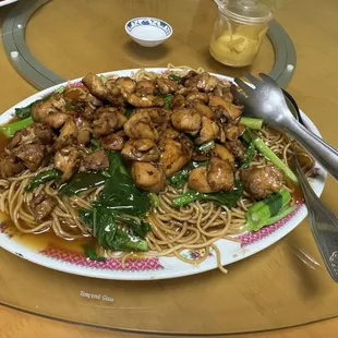 Minute chicken noodles