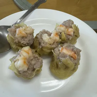 Dim sum dumplings with shrimp and pork