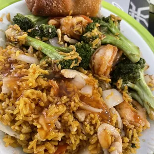 Shrimp and broccoli