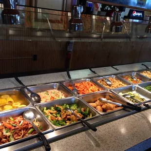 a variety of food items