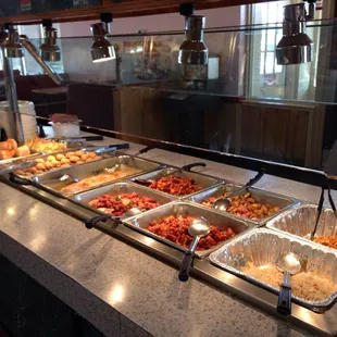 a variety of food items