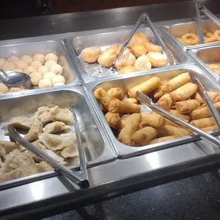 a variety of food items
