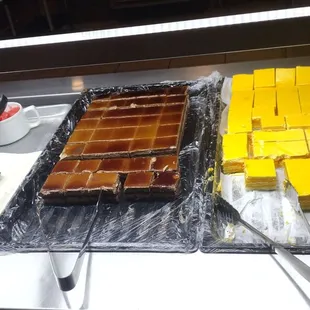 a variety of desserts