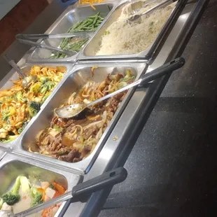 a variety of food items