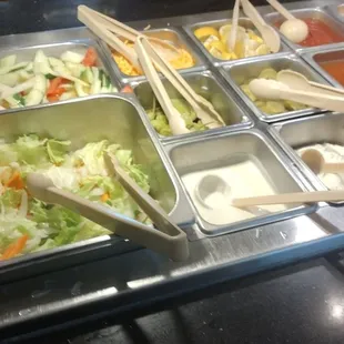 salads, interior