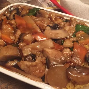 Chicken with mushrooms