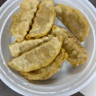 Flavorless fried dumplings