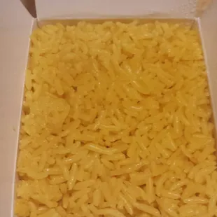 Fried rice without egg or vegetables