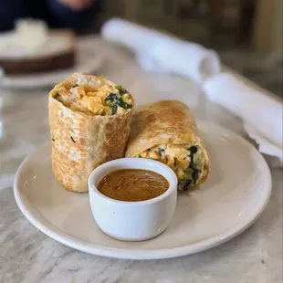 Breakfast Burrito (minus bacon) @bilalandjesseatfood