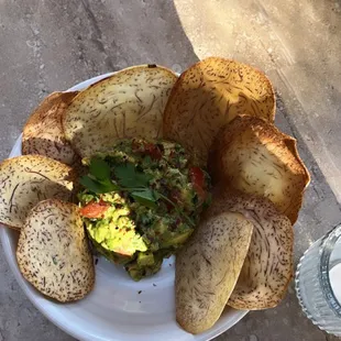 Taro Chips Ceviche