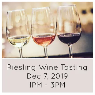 Riesling Wine Tasting.