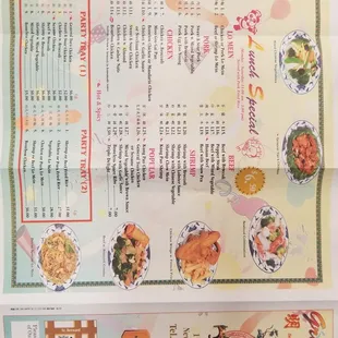 Current menu as of November 2018!!