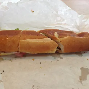 Super Greater Grinder with hot peppers.