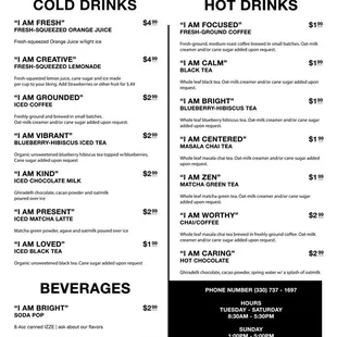 Drink Menu