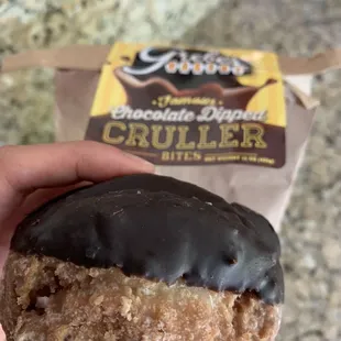 Chocolate Dipped Cruller