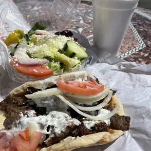 Gyro salad combo