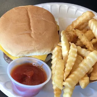 Cheeseburger &amp; fries
