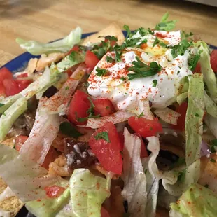 a plate of salad