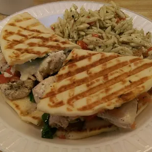 Apollo Panini and Orzo Salad