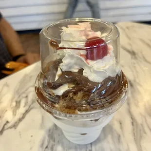 Baklava Nutella sundae.