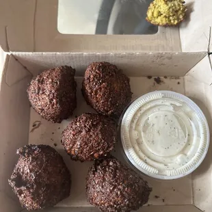 Yucky Burnt Falafel!