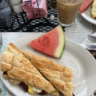 Bacon egg and cheese on cuban bread