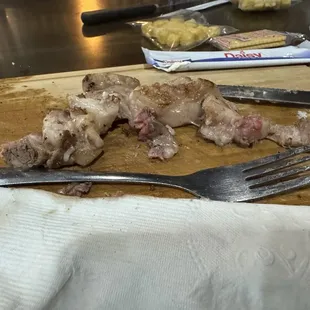 Fat from 1 lb Delmonico steaks