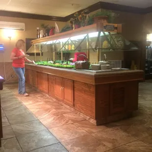 All you can eat salad bar.