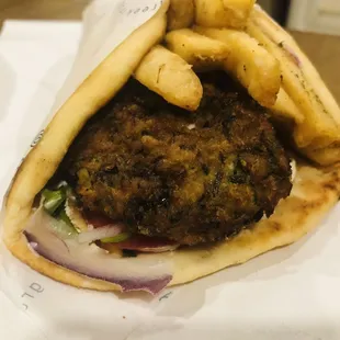 Classic Veggie Pita (squash blossom)