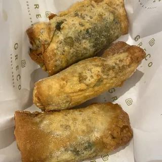 Spinach and Feta Spring Rolls